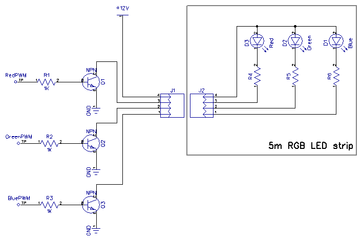 led strip controller schematic