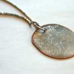 flattened coin necklace thumbnail