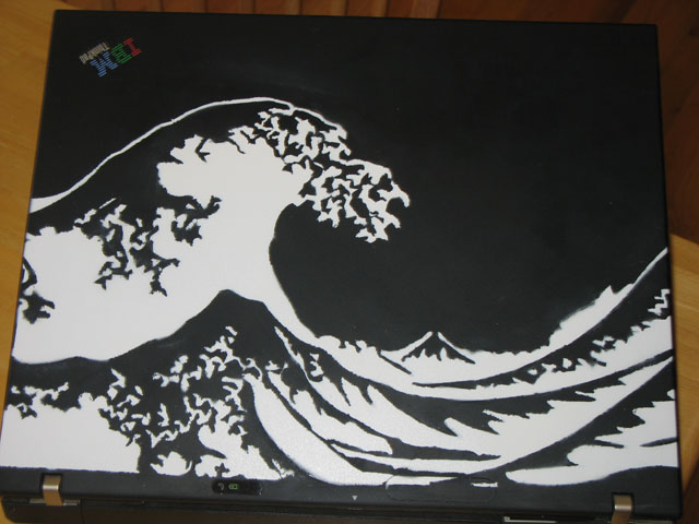 laptop painting