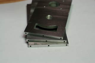 bolt holes drilled in the horizontal plates
