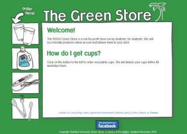 Green Store website screenshot